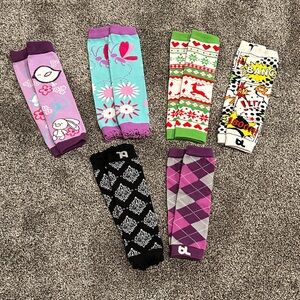 Colorful Patterned Legging Styled Socks Set in size 18m-24m